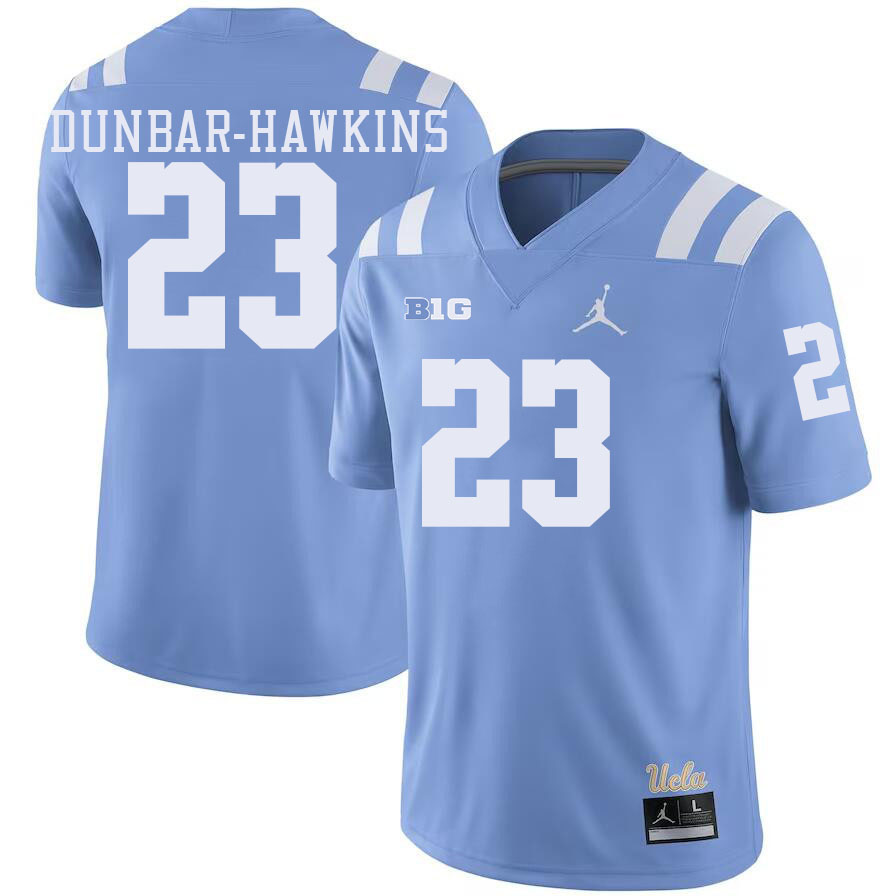 Men #23 Khristian Dunbar-Hawkins Big 10 Conference College Football Jerseys Stitched-Power Blue